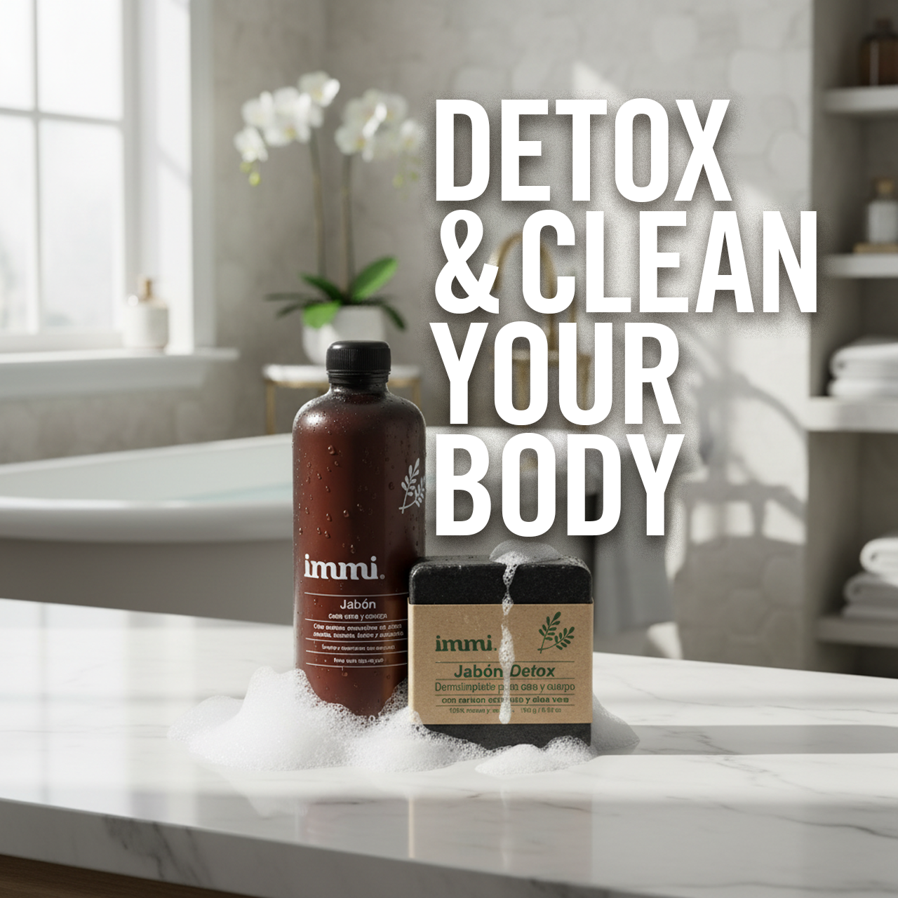 Immi Face & Body Wash plus Detox Soap