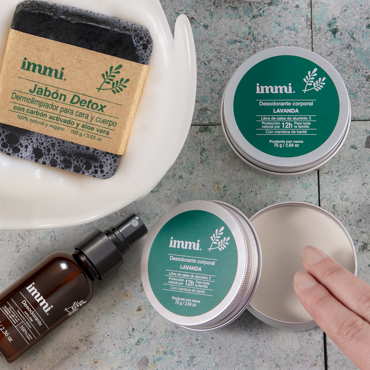 Immi Cream & Foot Deodorant plus Detox Soap