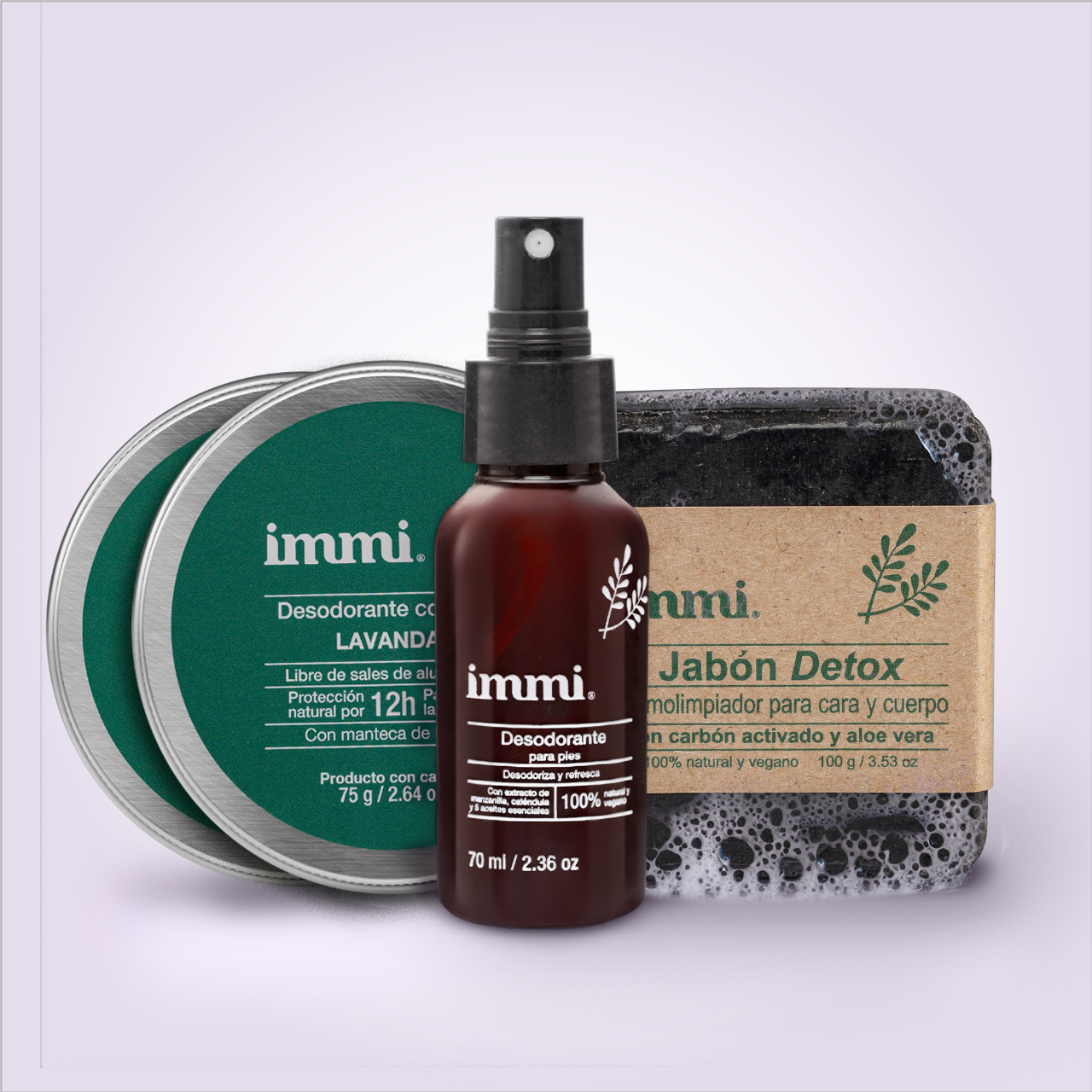 Immi Cream & Foot Deodorant plus Detox Soap