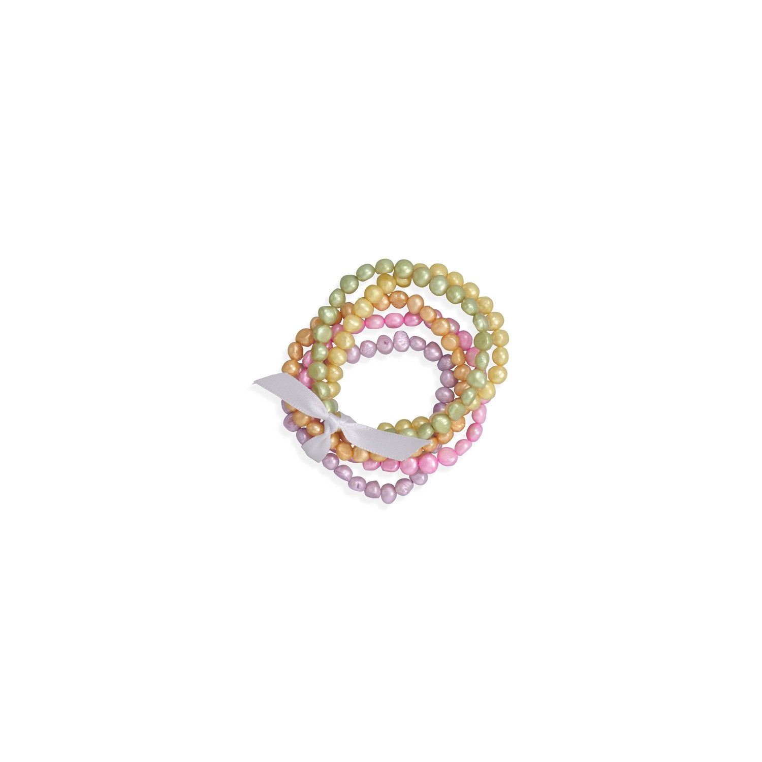 Pastel Cultured Freshwater Pearl bracelet set of 5
